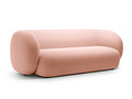 Canapea modulara 3 locuri, Kate, Micadoni, 213x99x76 cm, catifea, roz