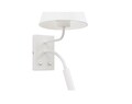 Aplica de perete ELTAP, Vespillo, 26x18x38 cm, 1xE27, 1xG9, 15W/8W, otel/PVC, alb