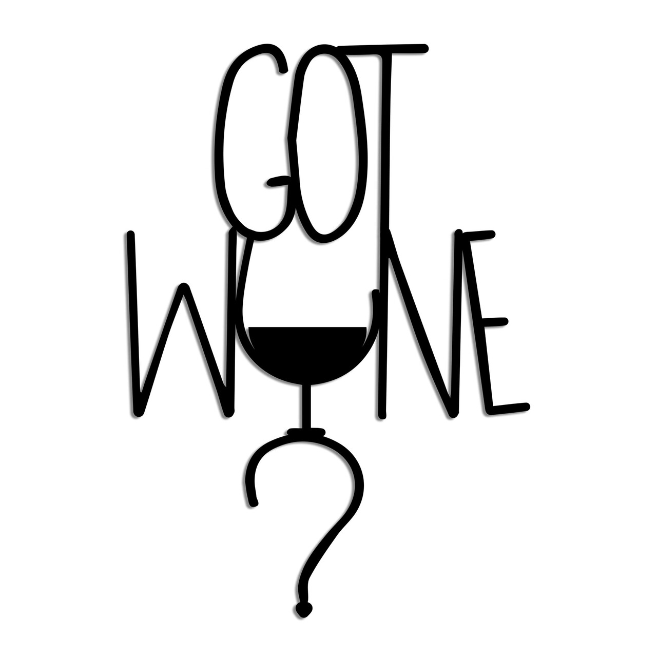 Decoratiune de perete, Got Wine, Dimensiuni: 54 x 38 cm , Negru - view 5