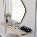 Oglinda decorativa, Neostill, Asso, 70x67 cm, PAL, Auriu