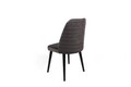 Set scaune 2 piese, Nmobb, Tutku-301 V2, Lemn, Antracit / Negru