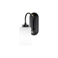 Aplica de perete, Fulgor, 942FLG2202, Metal, Alb/Negru