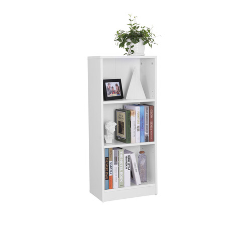 Corp biblioteca 3 rafturi, Vasagle, 40x24x93 cm, PAL, alb