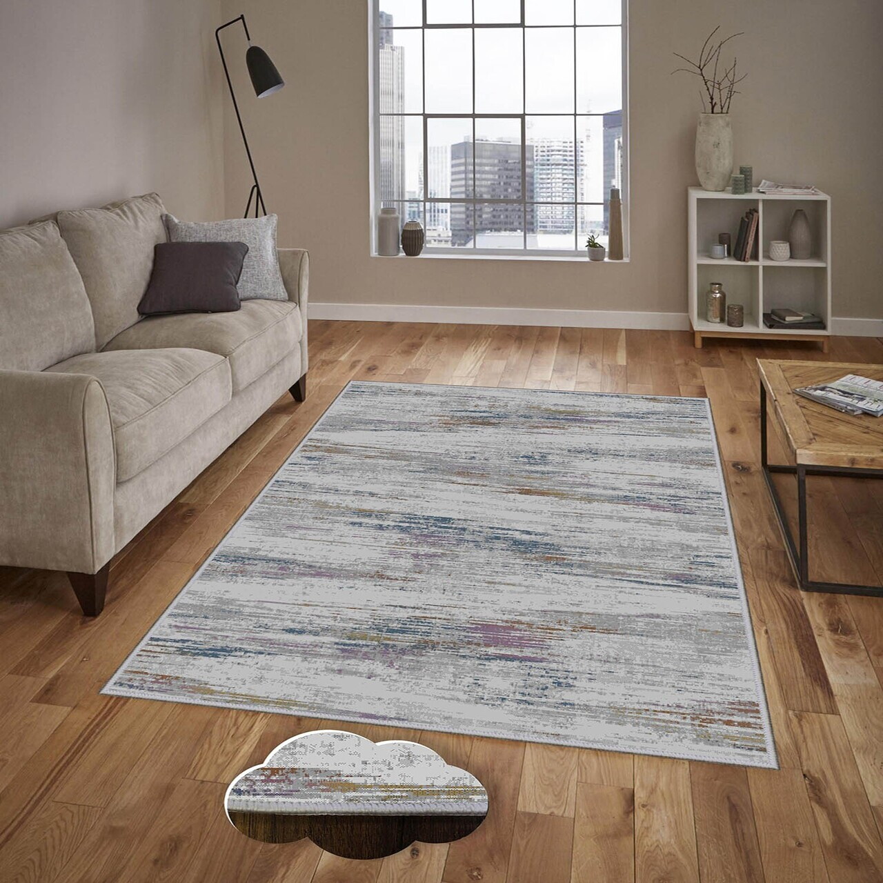 Covor Eexfab1194 100x200 cm Poliester Multicolor
