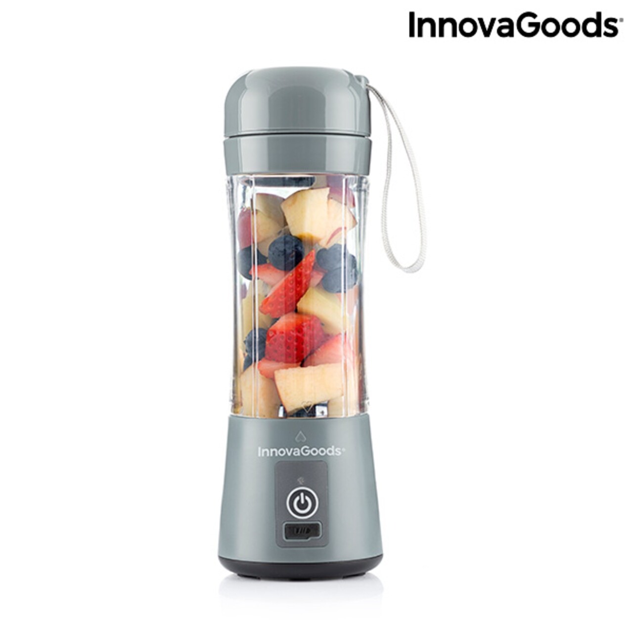 Blender Portabil Si Reincarcabil InnovaGoods, 8x24 Cm, 350 Ml