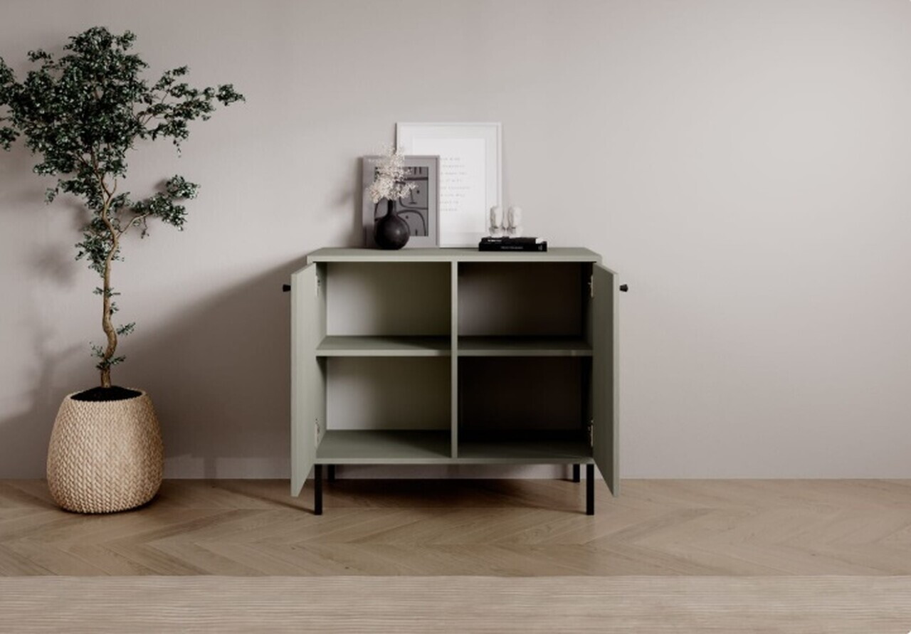 Comoda ADRK, Tili 2D, 83.6x40.8x73.9 cm, PAL laminat, verde eucalipt — imaginea 6