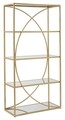 Biblioteca Glamy, Mauro Ferretti, 90x38x180 cm, fier, auriu