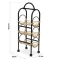 Suport pentru sticle de vin Aliza, Versa, 18 x 12 x 43.5 cm, MDF