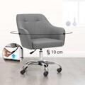 Scaun de birou, Songmics, respirabil, 60.8x58x86-96 cm, 150 kg, gri dove