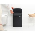 Cos de rufe, Brabantia, Bo Small, 12 L, 23x29.5x37.5 cm, otel, negru mat