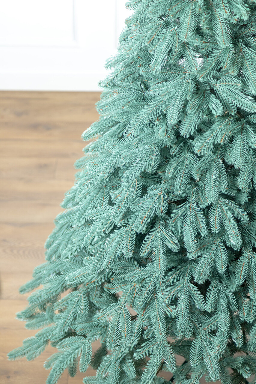 Brad artificial Christmas Deluxe by Sersimo, Laponia Select argintiu, integral 3D, 210cm — imaginea 29