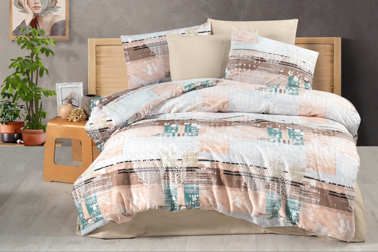 Lenjerie de pat pentru o persoana, Scarlett, Life Style, 50% bumbac / 50% poliester