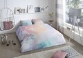 Lenjerie de pat pentru doua persoane, Good Morning Moira, 100% bumbac, 3 piese, multicolora