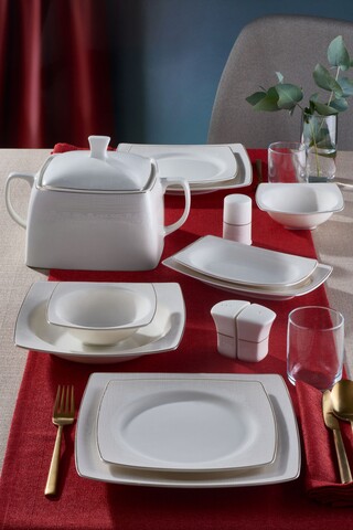 Serviciu de masa, 62 piese, GBSCR62KYT8306171, Güral Porselen, portelan, multicolor