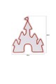 Decoratiune luminoasa LED, Castle, Benzi flexibile de neon, DC 12 V, Alb