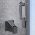 Suport de perete pentru paravan lateral Songmics, 13x8.2x9.2 cm, plastic PA66, gri
