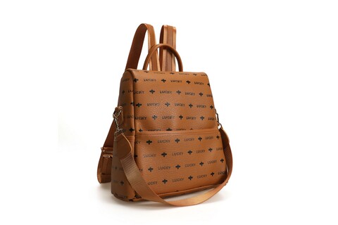 Rucsac, lucky bees, 920 mustard, piele ecologica, mustar