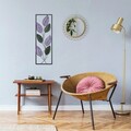 Decoratiune de perete, Leaf, Metal, Dimensiune: 90 x 32 cm, Multicolor
