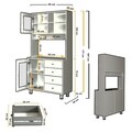 Dulap multifunctional, Comforty, Grano 96, Stejar caucazian