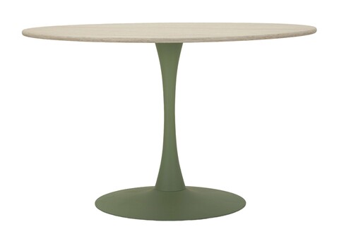 Masa dining Stockholm, Mauro Ferretti, 120x120x76 cm, MDF/fier, verde