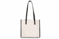 Geanta, Lucky Bees, 376 Black Cream, piele ecologica, crem/negru