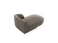 Sezlong living dreapta 2 locuri, Miley, Micadoni Home, BL, 155x92x74 cm, poliester chenille, gri