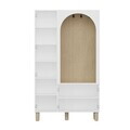 Cuier de perete, Hanah Home, Arion, 112x192x37 cm, Delfinul Umbrei / Alb