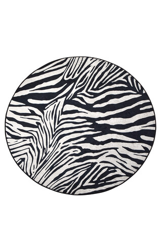 Covor, Zebra , 50% catifea/50% poliester, Multicolor