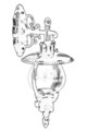 Lampa de exterior, Avonni, 685AVN1346, Plastic ABS, Negru