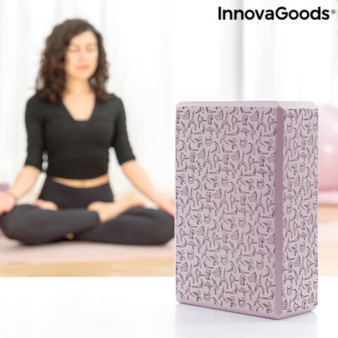 Bloc de Yoga Brigha InnovaGoods, 14.5x22.5x7.5 cm, spuma