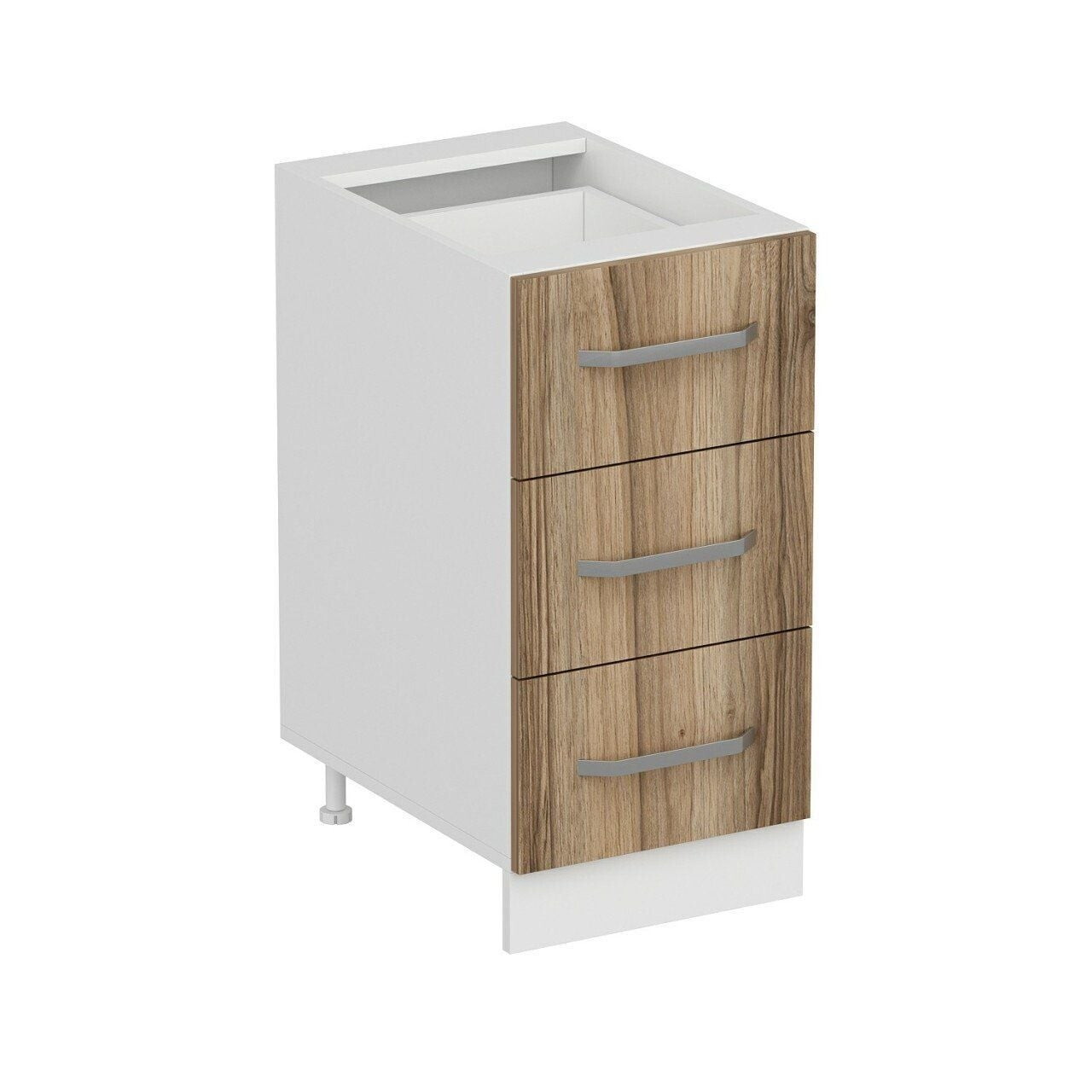 Dulap pentru bucatarie, Hanah Home, Minar, 40x87x58 cm, Alb / Dore — imaginea 4