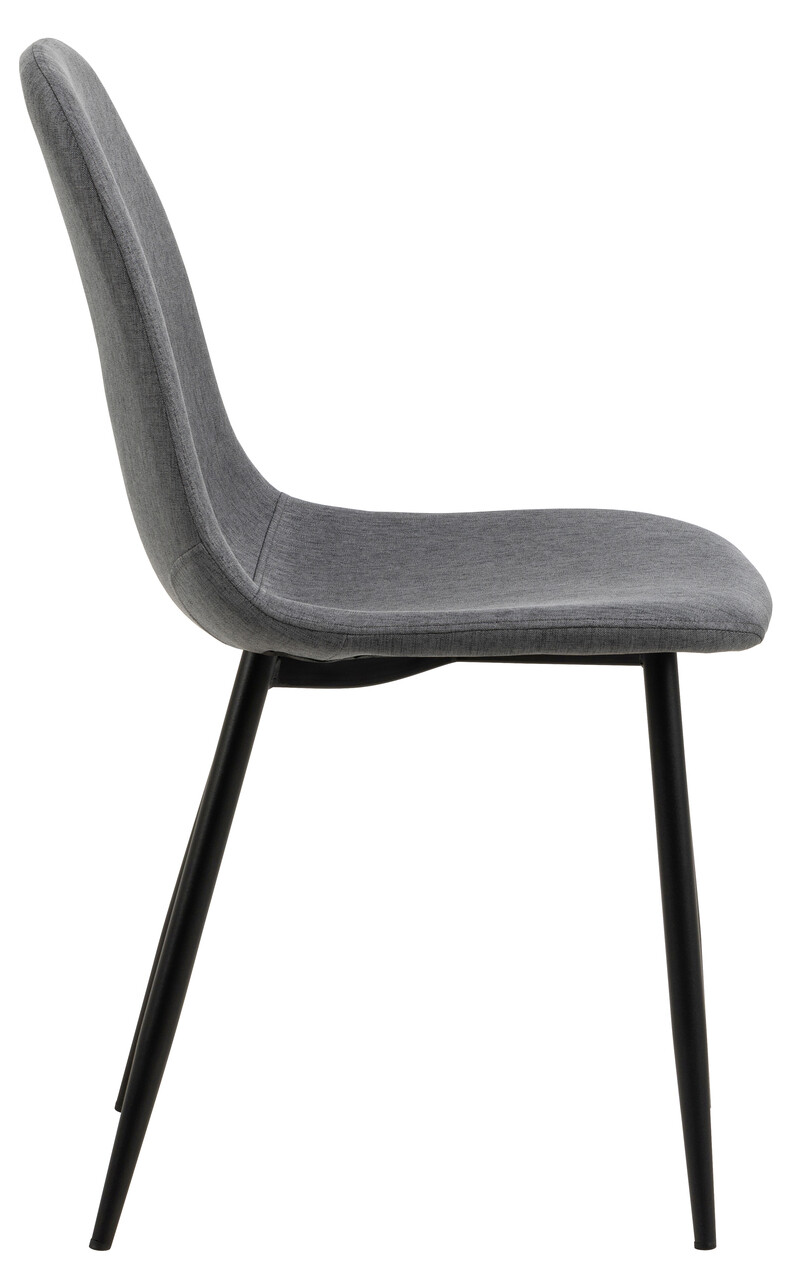 Scaun Celia, Actona, 44x54x86 cm, poliester/otel, gri inchis - view 12