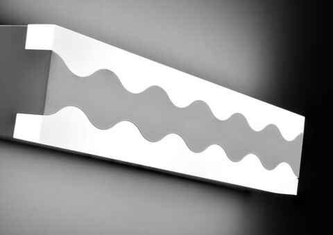 Aplica de perete front, candellux, 39.5 x 7 cm, 1 x led, 10w, alb