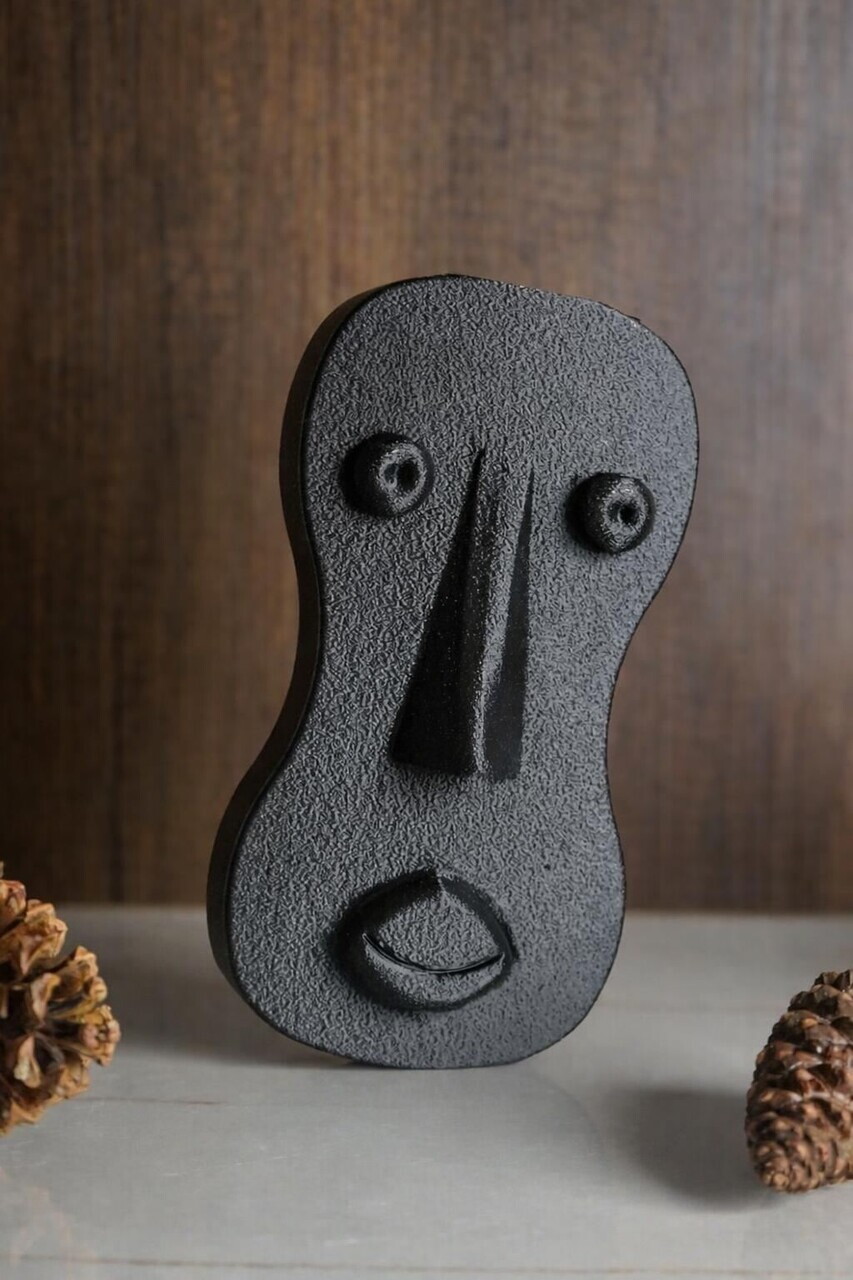 Decoratiune de perete, Ers2412, Bioplastic, Dimensiune: 11 x 21 cm, Negru — imaginea 2