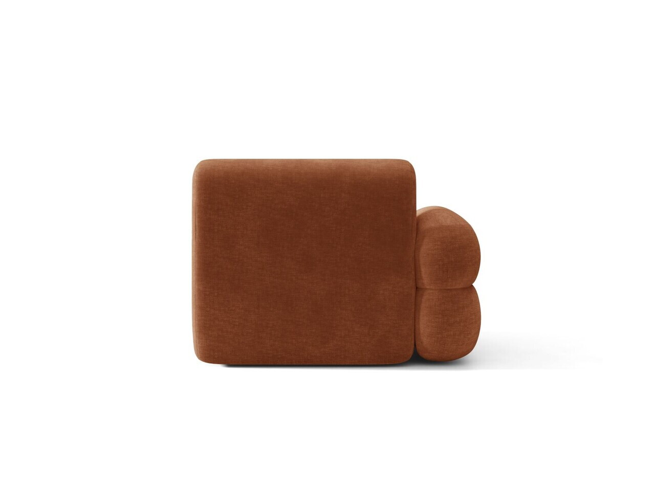 Modul canapea stanga 1 loc, Neo, Micadoni Home, 110x100x83 cm, tesatura Chenille, teracota — imaginea 4