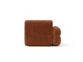 Modul canapea stanga 1 loc, Neo, Micadoni Home, 110x100x83 cm, tesatura Chenille, teracota