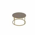 Masuta de cafea, Hanah Home, Royal, Aur / Travertin