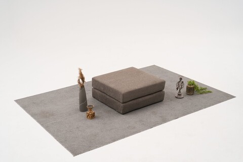 Taburet, Atelier del Sofa, 825BLC5224, Tesatura Chenille, Gri