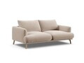 Canapea 2 locuri, Naomi, Micadoni Home, 170x95x75 cm, catifea, bej