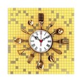 Ceas de perete, Msk-23, MDF, Dimensiune: 40 x 40 cm, Multicolor