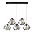 Lustra, Diamond - 704-5S1, Sheen, 93 x 117 cm, 5 x E27, 40W, negru
