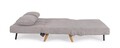 Canapea extensibila 2 locuri Walker, Bizzotto, 120x83x88 cm, otel/poliester, grej