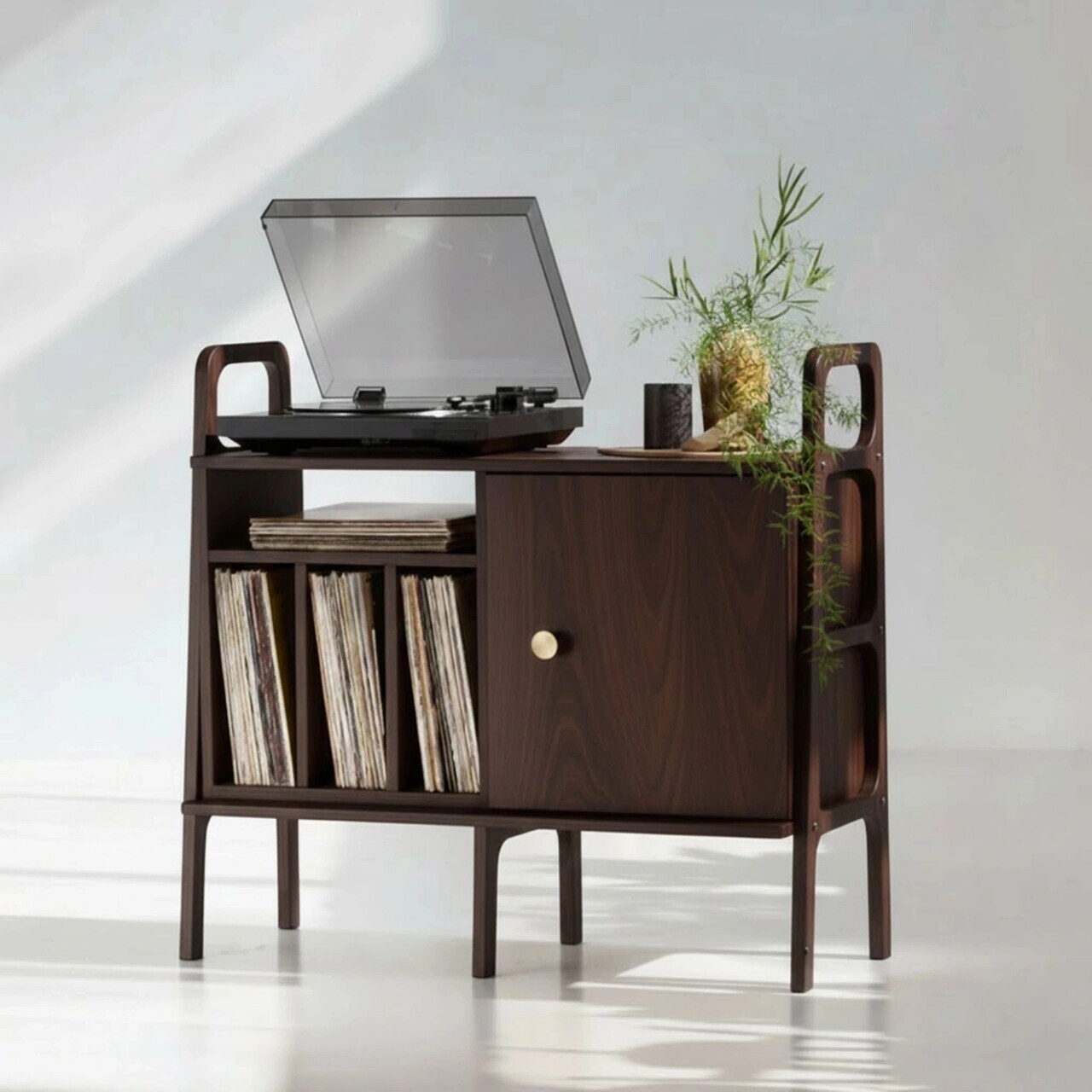 Consola, Hanah Home, CPT4834-100, 100x90x40 cm, PLACAJ CARPEN, Maro — imaginea 3