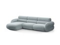 Coltar stanga 4 locuri, Neo, Micadoni Home, 305x165x83 cm, tesatura Boucle, albastru deschis