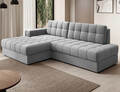 Coltar extensibil stanga 3 locuri ELTAP, LT-04SO, Blezalt, 240x150x82 cm, lemn/poliester, gri deschis