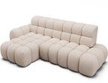Coltar extensibil dreapta 3 locuri ELTAP, Ceedro, 283x165x98 cm, lemn/poliester, bej