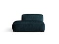 Modul stanga pentru canapea, 2 locuri, Martina-120, Micadoni Home, 133x106x75 cm, catifea, albastru petrol inchis