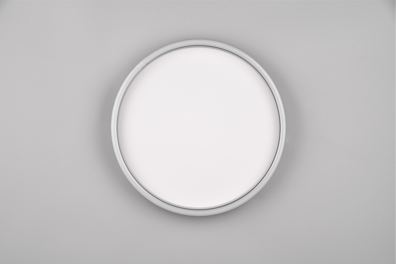 Plafoniera Rotonda, RL, 35x5.8 cm, 20W, 1x SMD, metal, negru mat