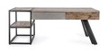 Masuta de cafea cu 2 sertare Manchester, Bizzotto, 118x70x45 cm, lemn de mango/otel