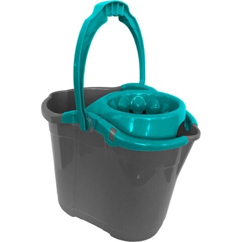 Galeata cu storcator Cubio, Jotta, 14 L, gri/albastru Jotta